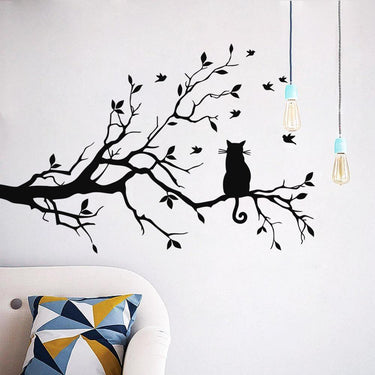 Cat-On-A-Tree Decal Home Decor Decals KittyNook Cat Company